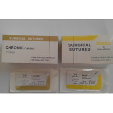 Medical hospital surgical sutures material with needle